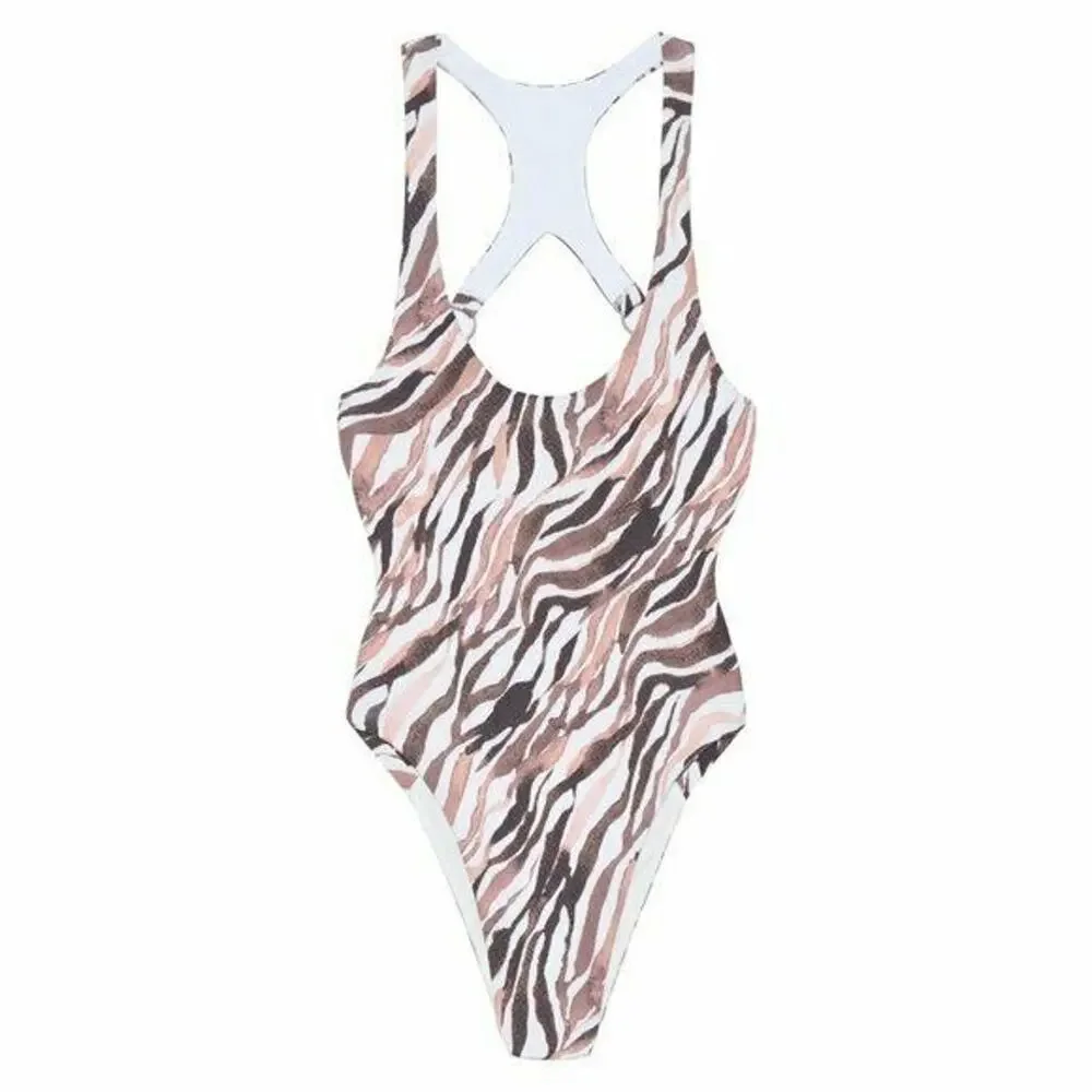 Frankies Bikinis Venom Tiger One Piece Swimsuit S